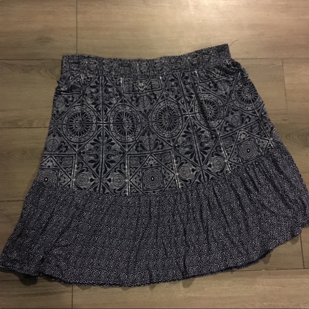 ST JOHNS BAY WOMENS PLUS PRINTED SKIRT XXL